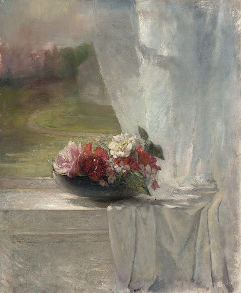 Flowers on a Window Ledge c 1861