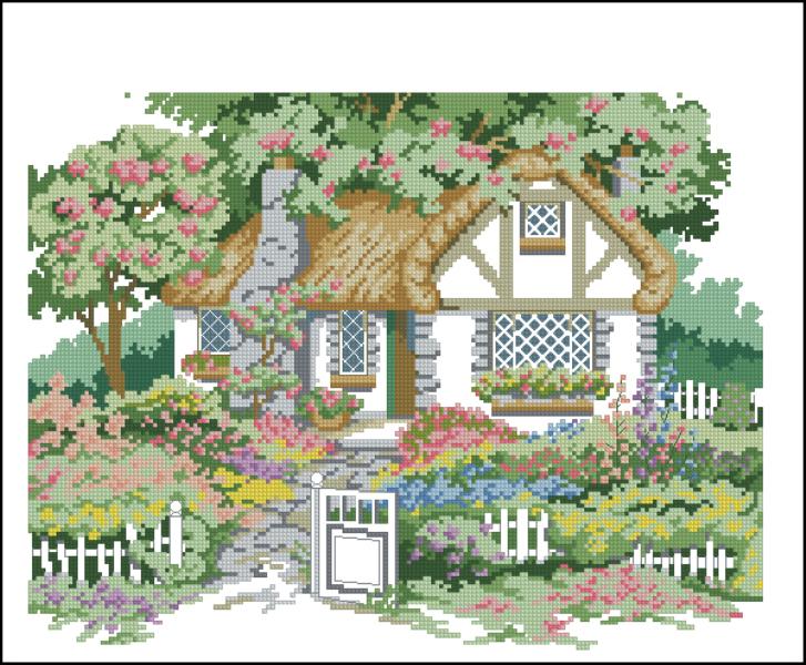 CMP 320198 Summer Garden Country Cottage