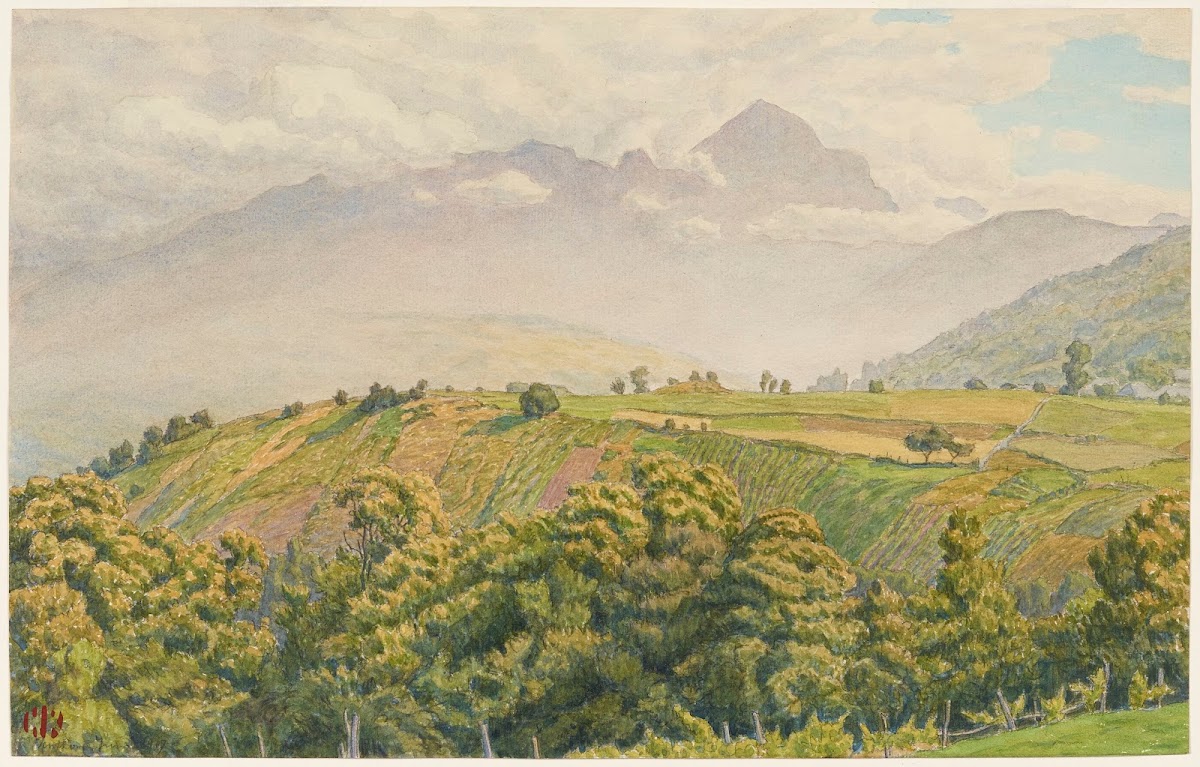 Matin brumeux sur le Charvin 1919