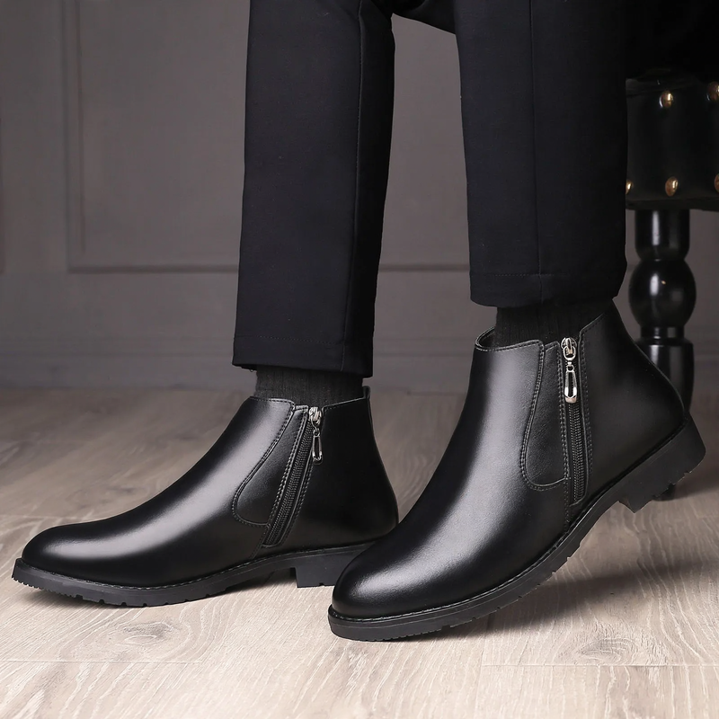 Men's Martin boots, High-Top, warm lining, non-slip