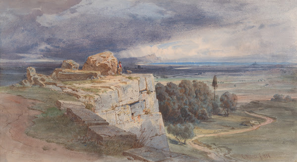 View of Norba from the North towards San Felice Circeo 1856