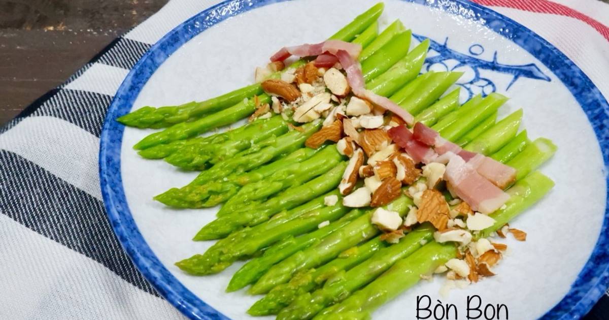 Salad Măng tây Hạnh nhân