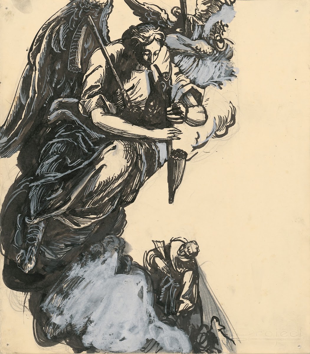 Angel Playing Bagpipes 19401944