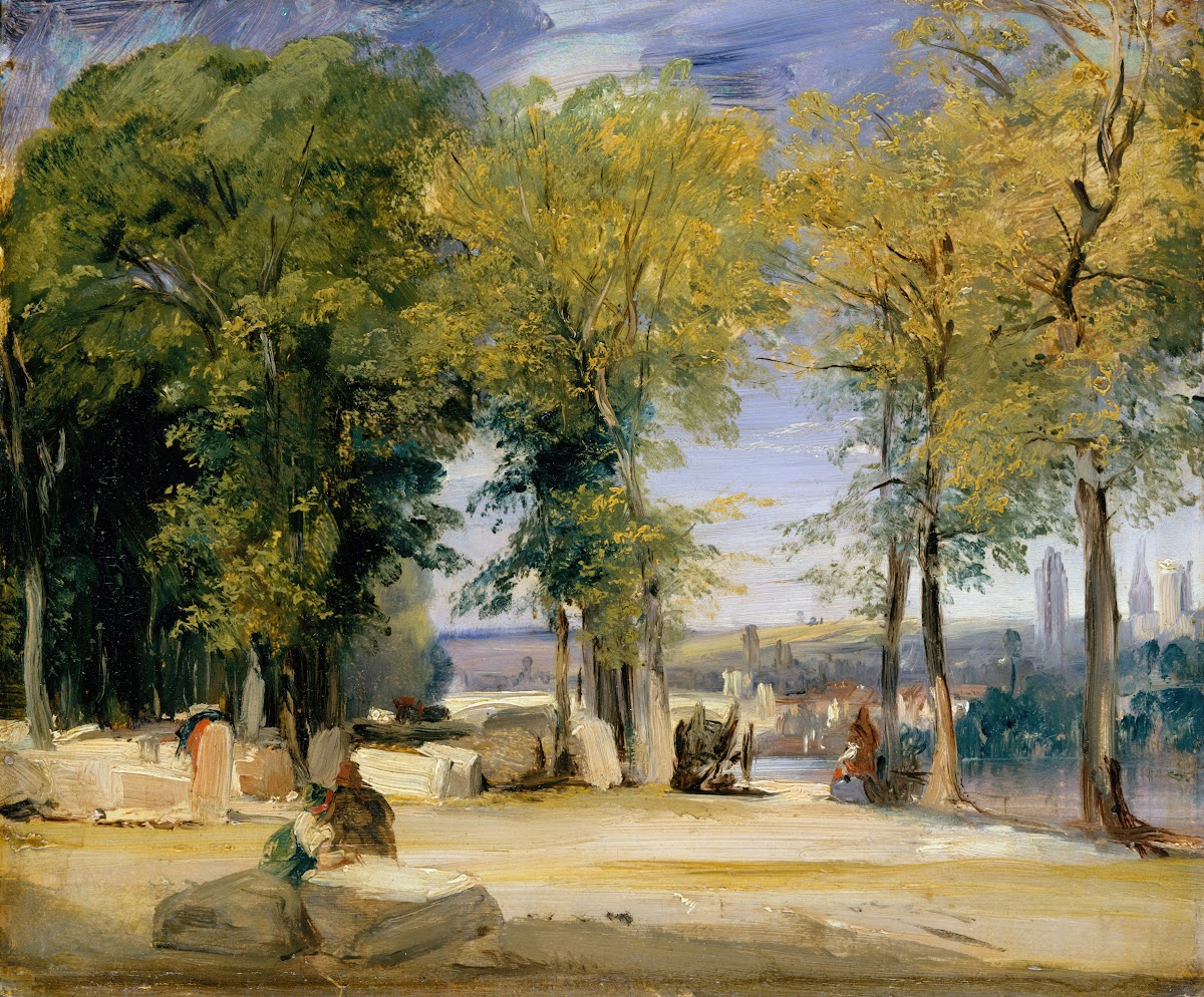 View near Rouen ca 1825