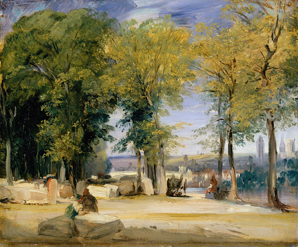 View near Rouen ca 1825