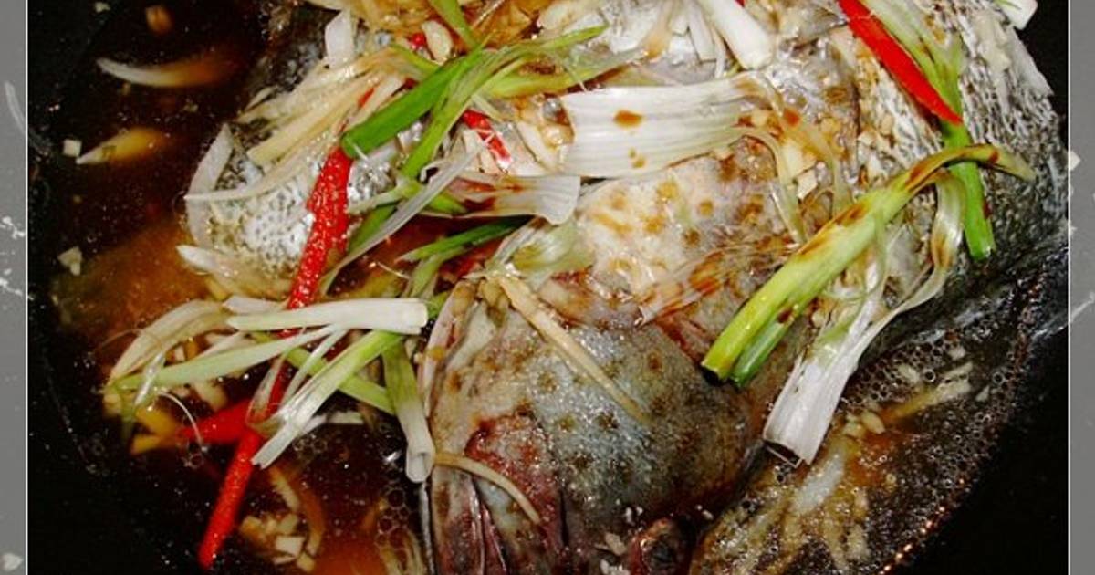Cá bống mú hấp kiểu Hongkong