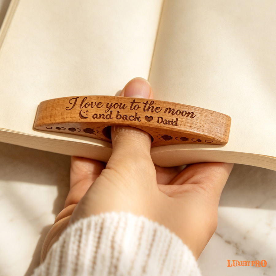 Wooden Book Page Holder