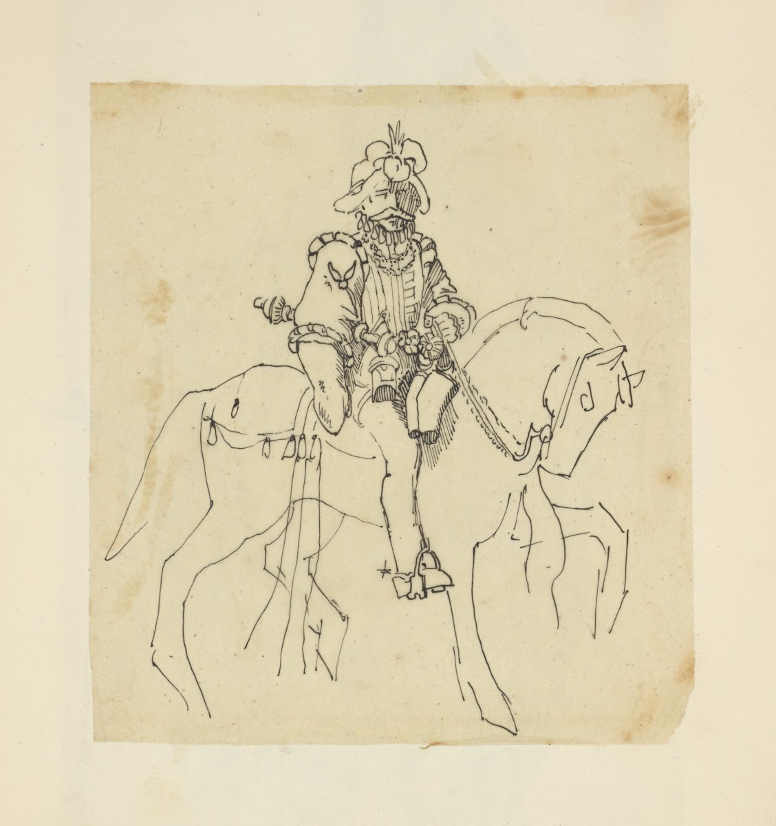 Man on horseback 1840