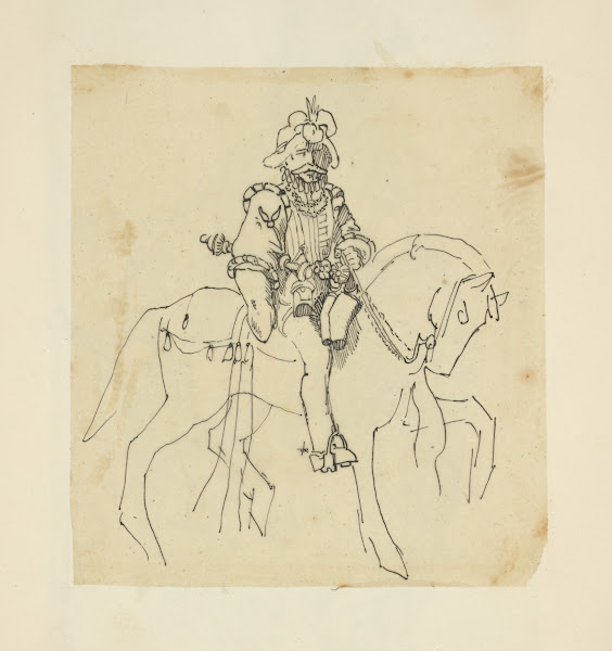 Man on horseback 1840