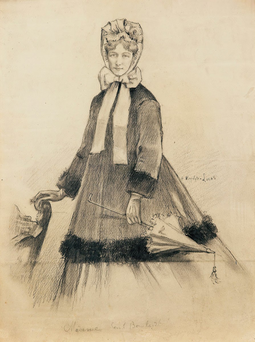 A portrait of Sarah Bernhardt