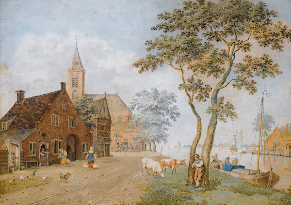 A Village By A Wide River 1810