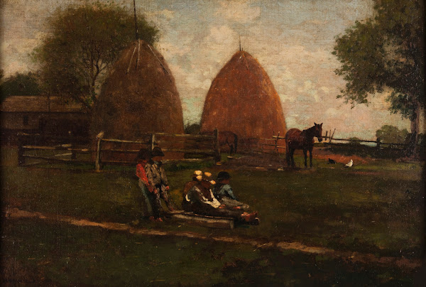 Haystacks and Children 1874