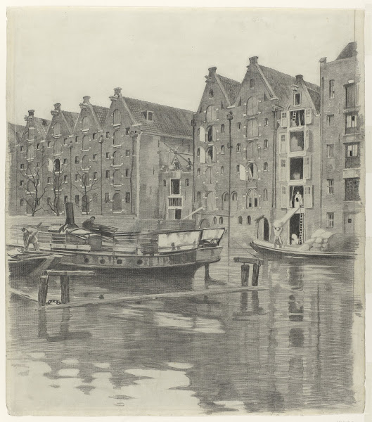 Pakhuizen aan een gracht 1870 1923