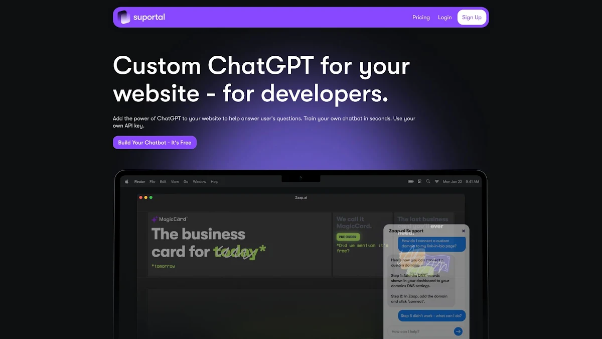 Captura de Suportal for Devs