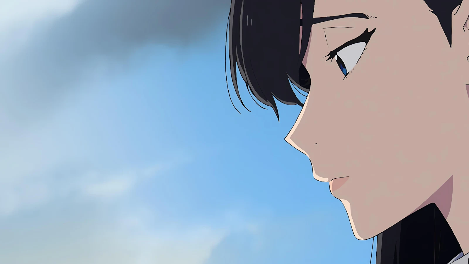 Anime Girl Side Profile - Anime Illustration 4K Wallpaper (3840x2160)