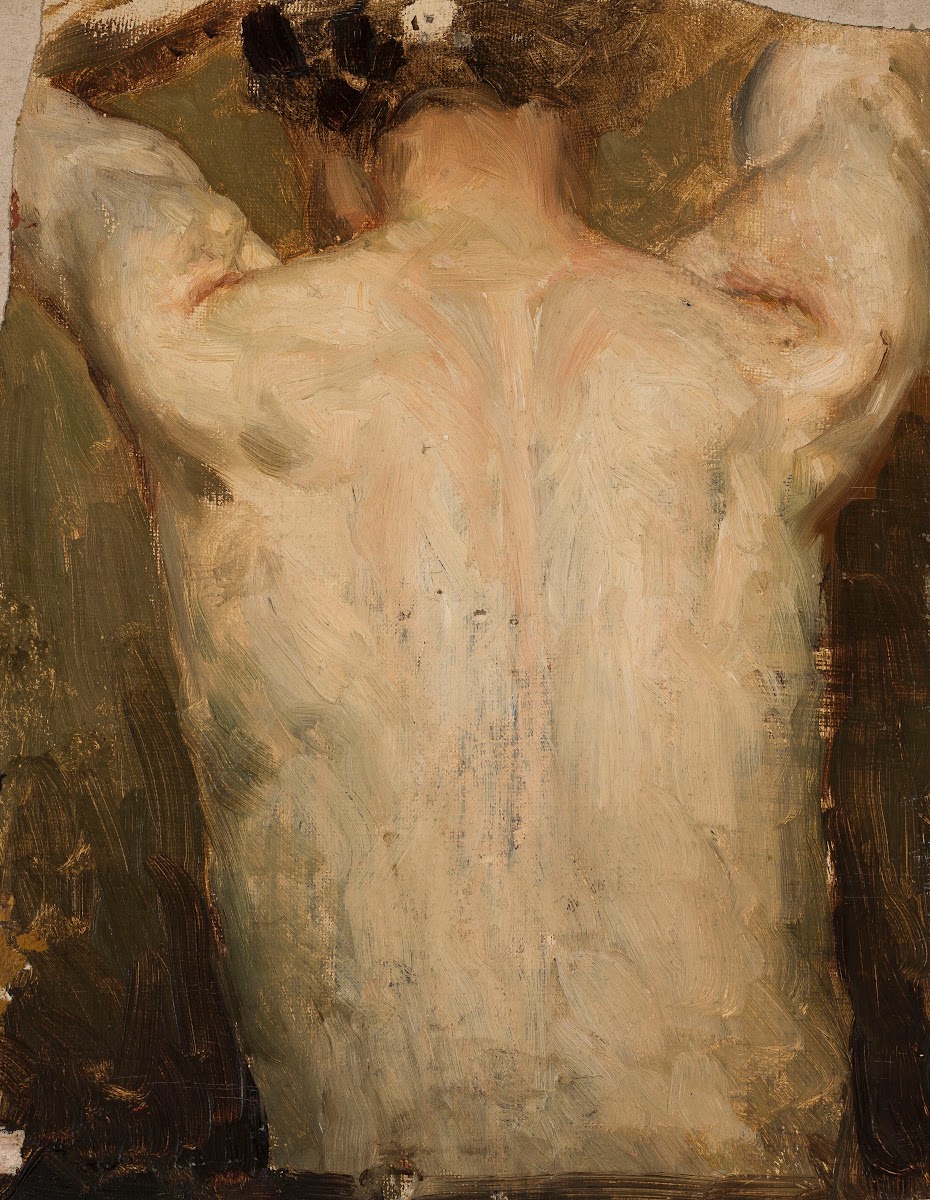 Female model  back circa 1880