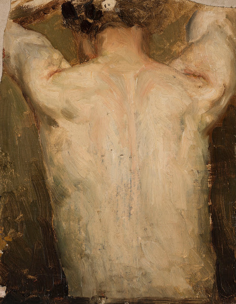 Female model  back circa 1880