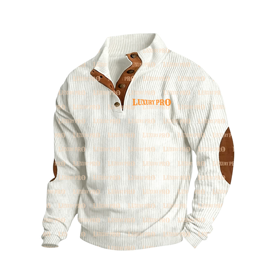 AOP Stand-up collar long sleeves