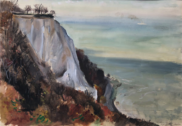 Stubbenkammer Königsstuhl Kreidefelsen auf Rügen 1940
