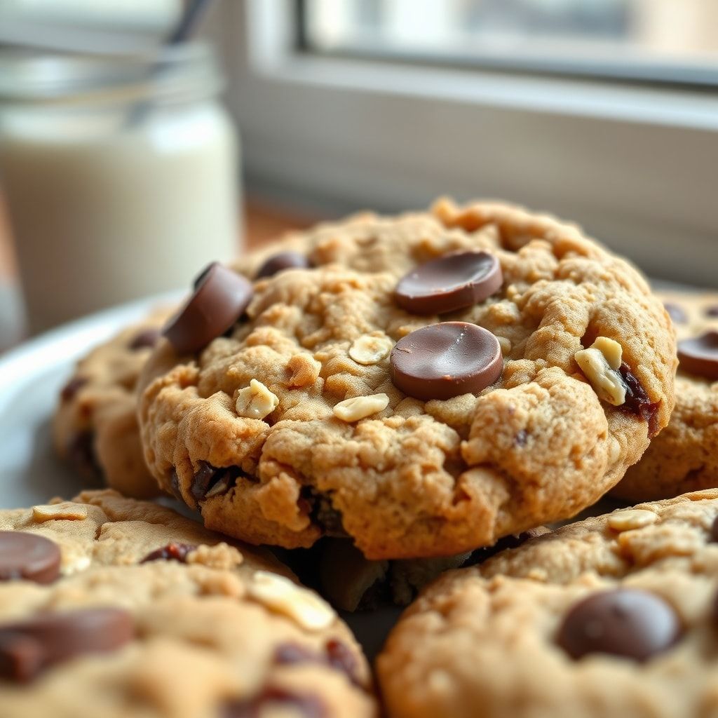 Easy Peanut Butter Banana Cookies with Oats and Chocolate (One-Bowl, 30-Minute Treat)