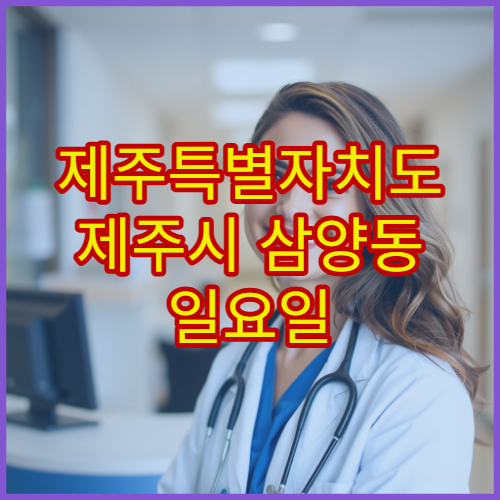제주특별자치도 제주시 삼양동 일요일 당번약국 운영시간과 비상약국