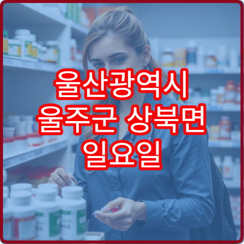 울산광역시 울주군 상북면 일요일 당직약국 영업 리스트 안내 근처 주민 필수