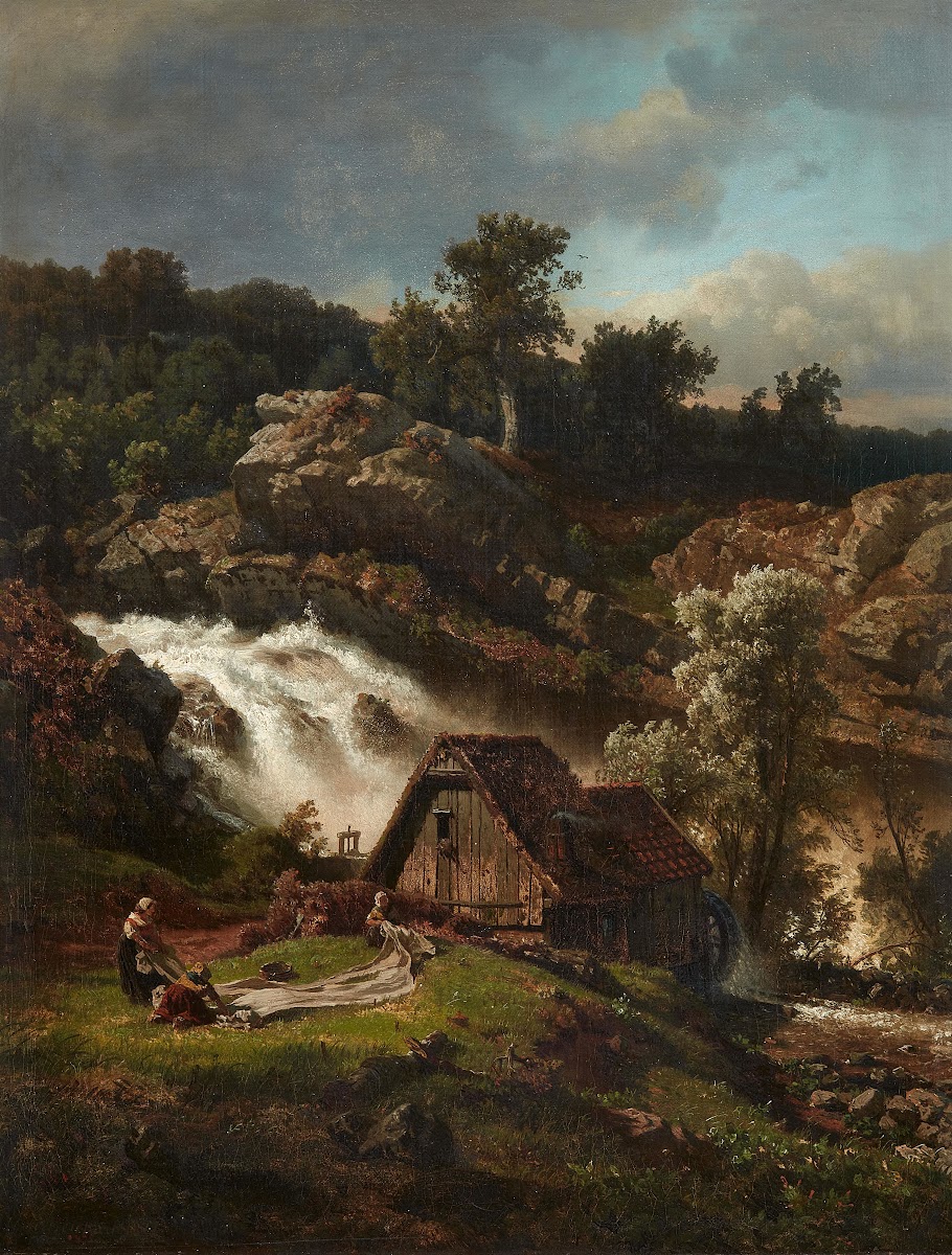 Norwegische Wassermühle 1878