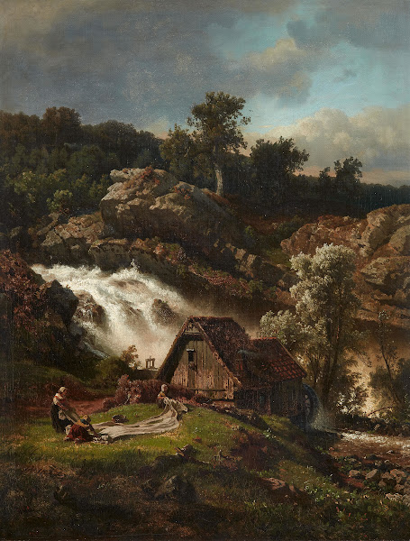 Norwegische Wassermühle 1878