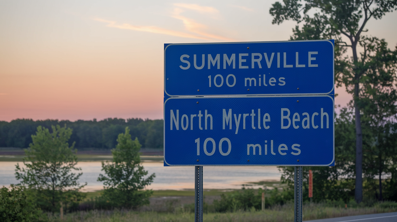 Distance and Travel Tips: Summerville to North Myrtle Beach