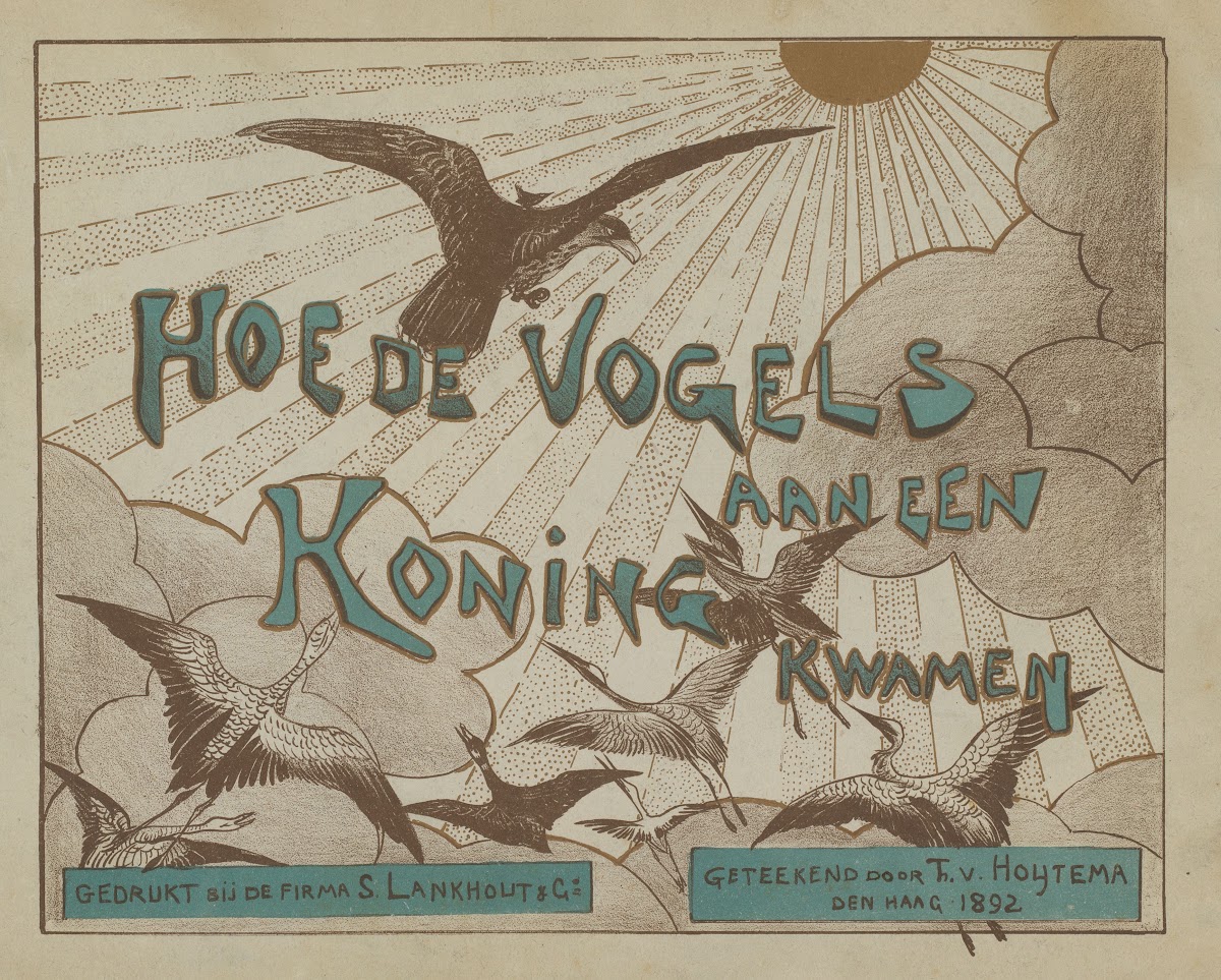 Omslag voor de serie Hoe de vogels aan een koning kwamen 1892