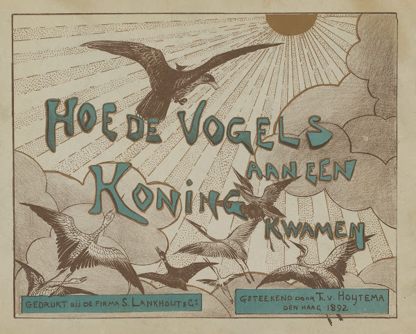 Omslag voor de serie Hoe de vogels aan een koning kwamen 1892