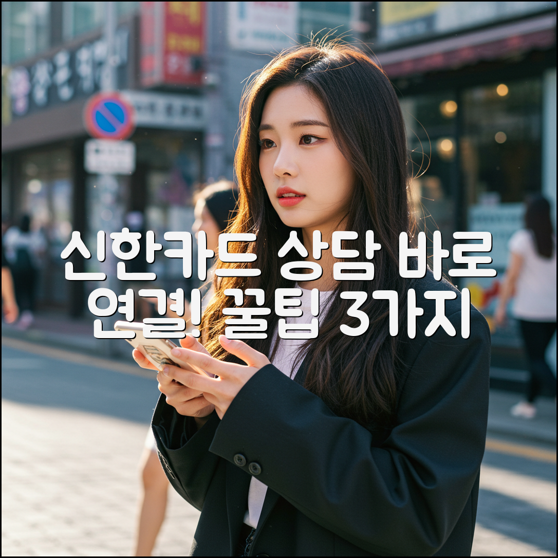 신한카드 상담사 바로 연결! 전화번호 & 꿀팁 3가지