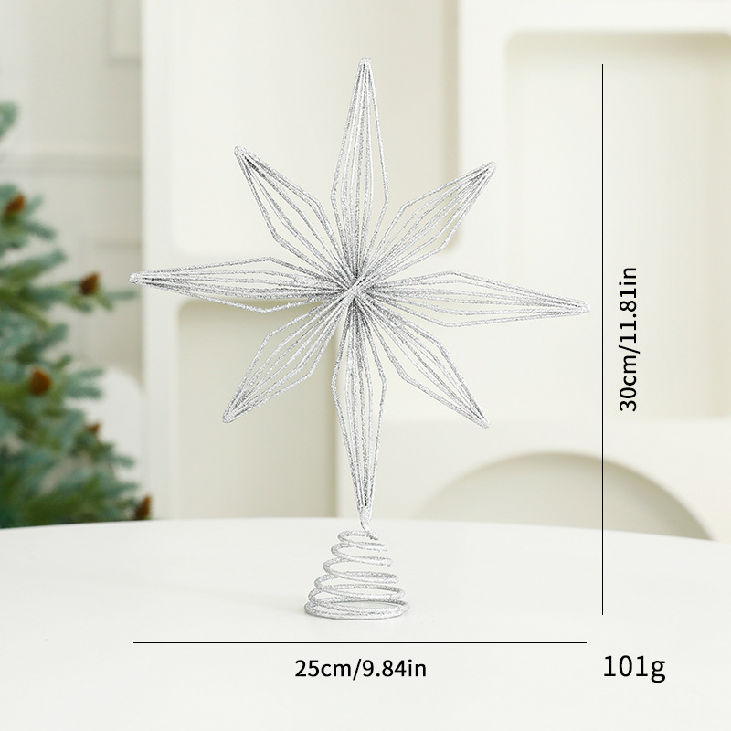 Christmas tree topper star made of iron