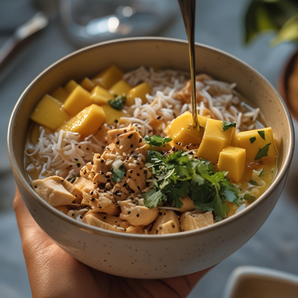 Final Mango Coconut Chicken Power Bowl