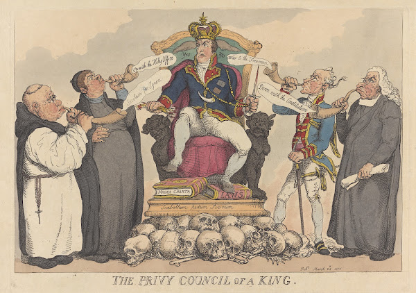 The privy council of a king 1815