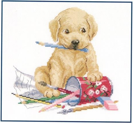 CMP Dmc BK889 PUPPY PAINTING