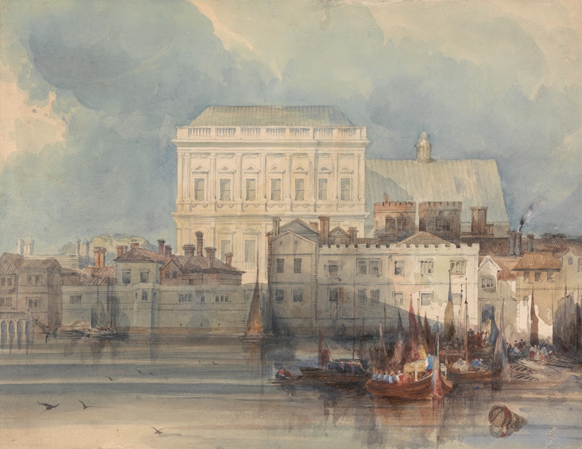 The Banqueting House Whitehall from the River ca 1810