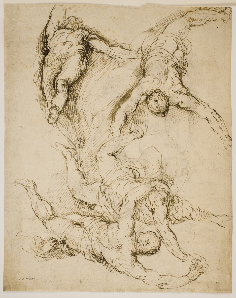 Fire svævende figurer
