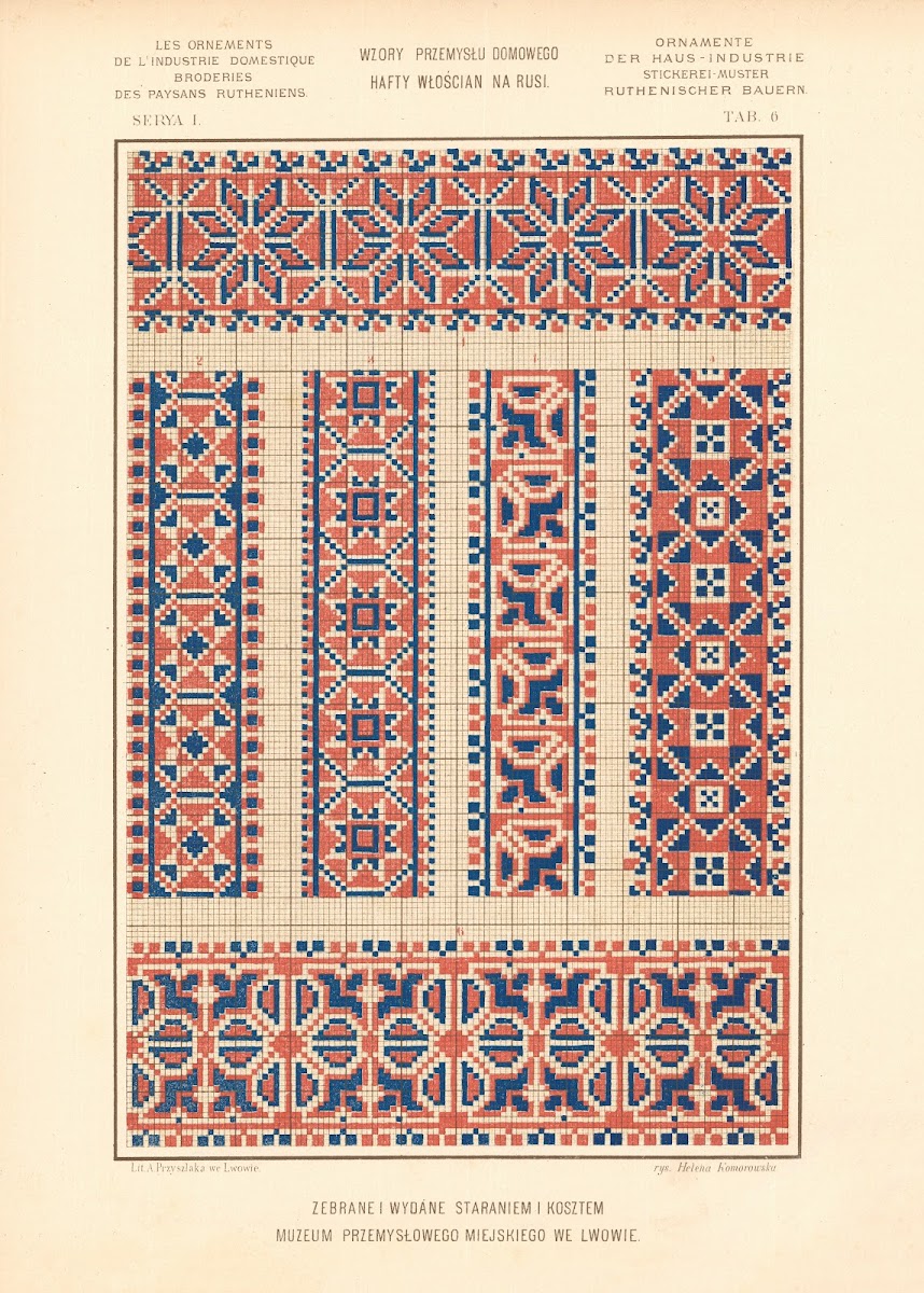 Les ornements de lindustrie domestique  Broderies des paysans Rutheniens vol2 Pl