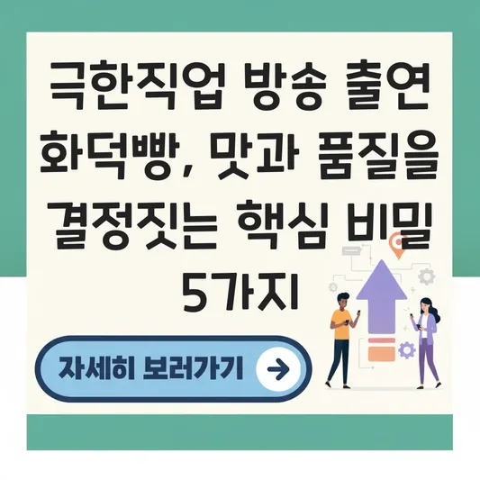 극한직업 방송 출연 화덕빵