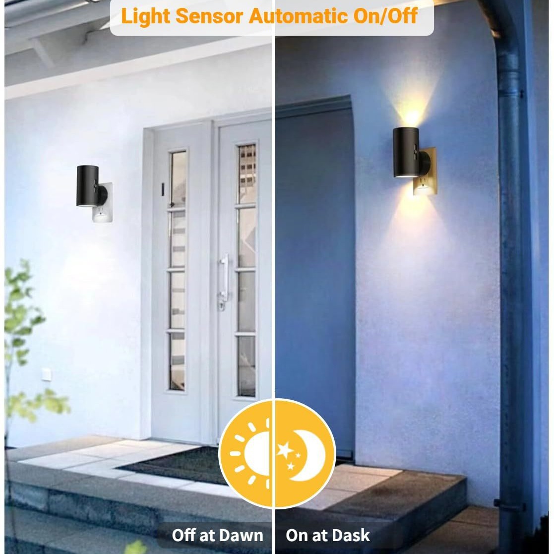 Night light with sensor and brightness control