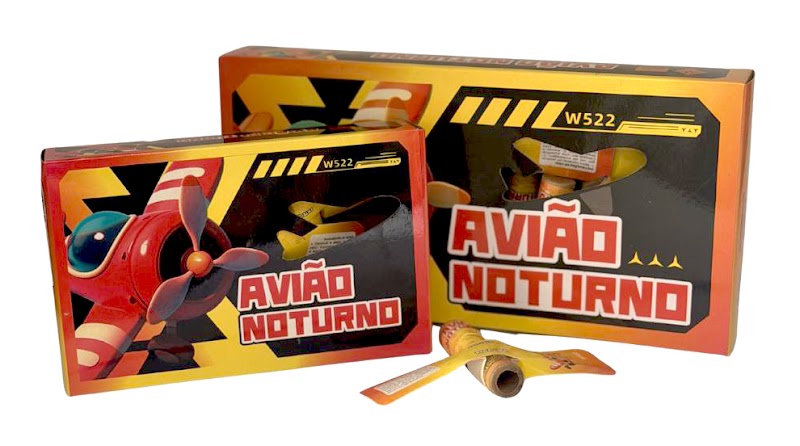 Avião Noturno pct com 12 un