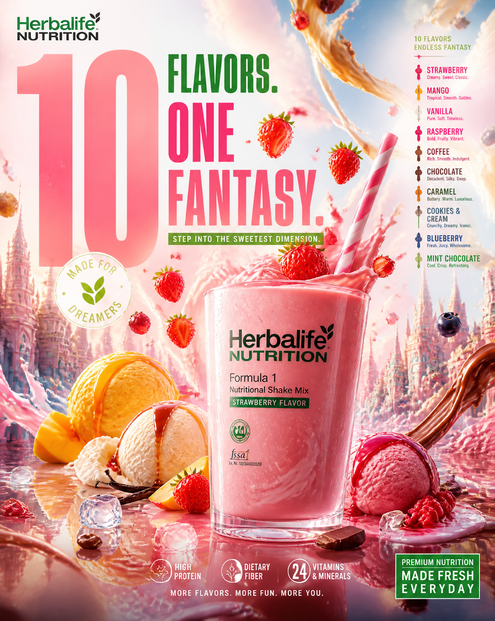 Herbalife Nutrition 10 Sabores Uno