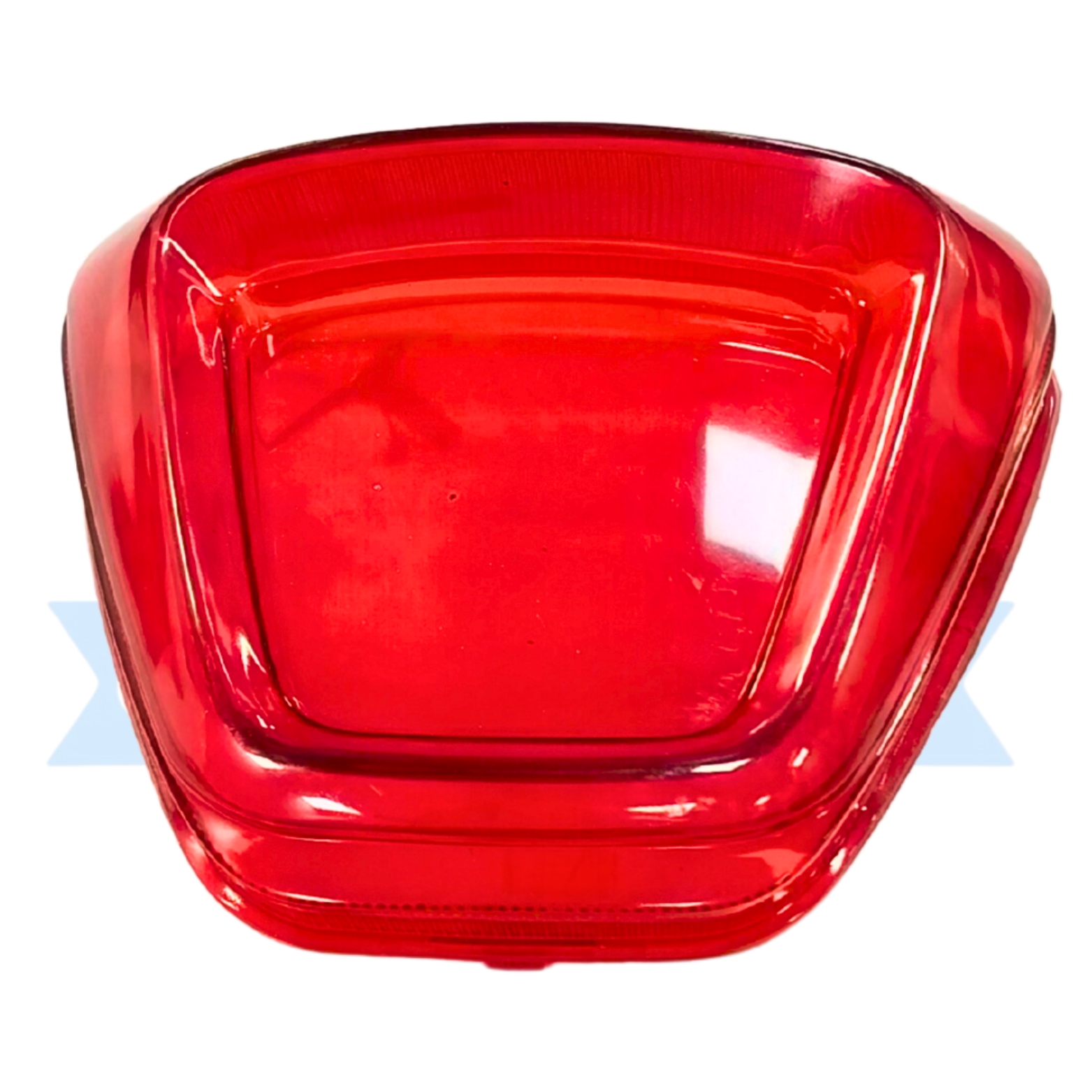 RED GLASS SQUARE VSPA E6 (42a0)