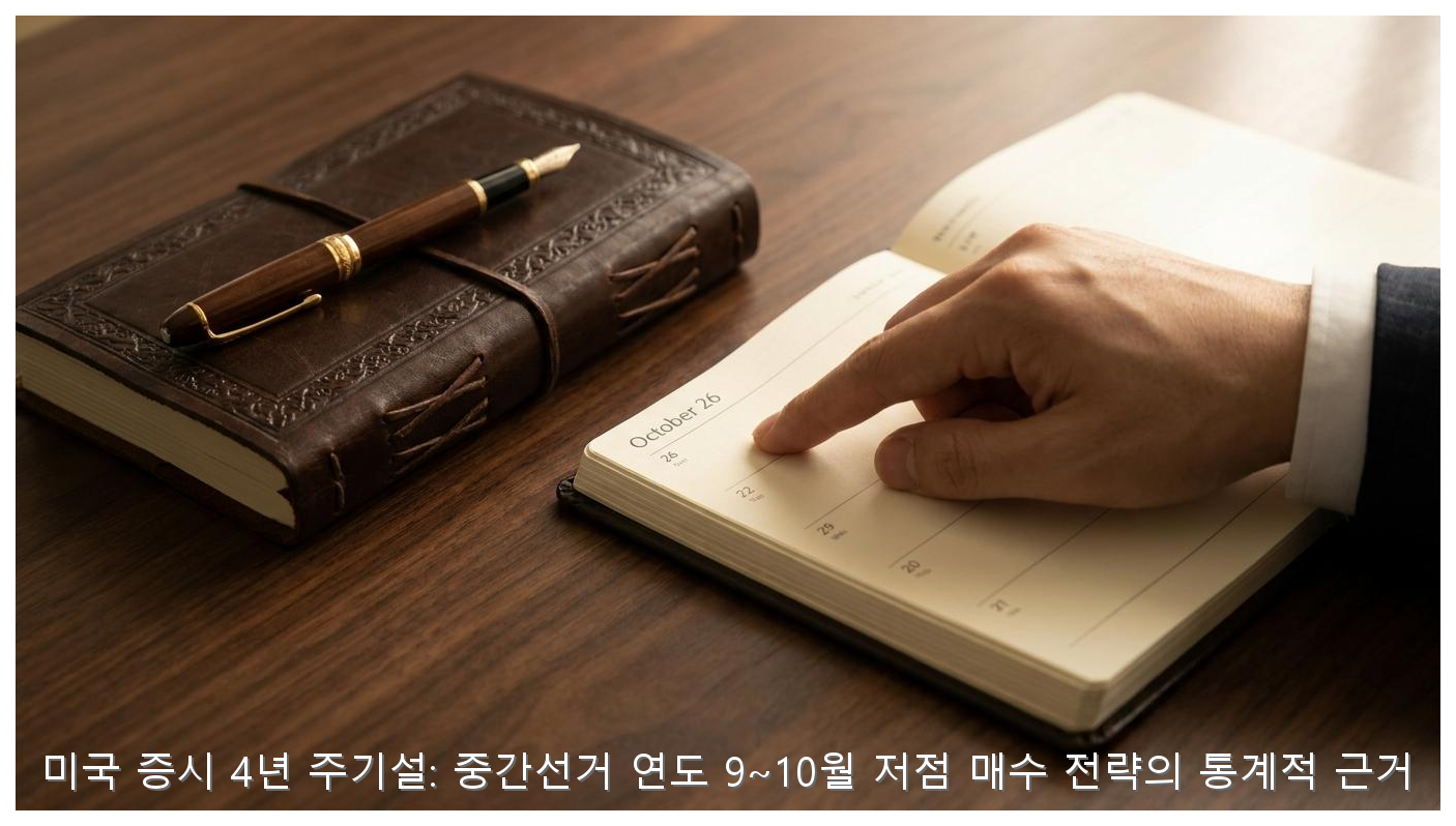 미국 증시 4년 주기설: 중간선거 연도 9~10월 저점 매수 전략의 통계적 근거 핵심 안내 및 분석 인포그래픽 (2)