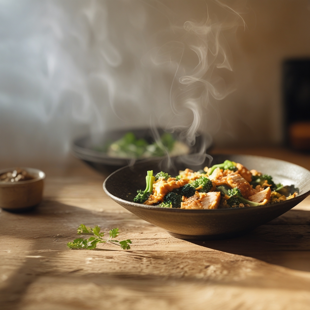 Buffalo Chicken & Broccoli Rabe Sheet‑Pan Power Bowl