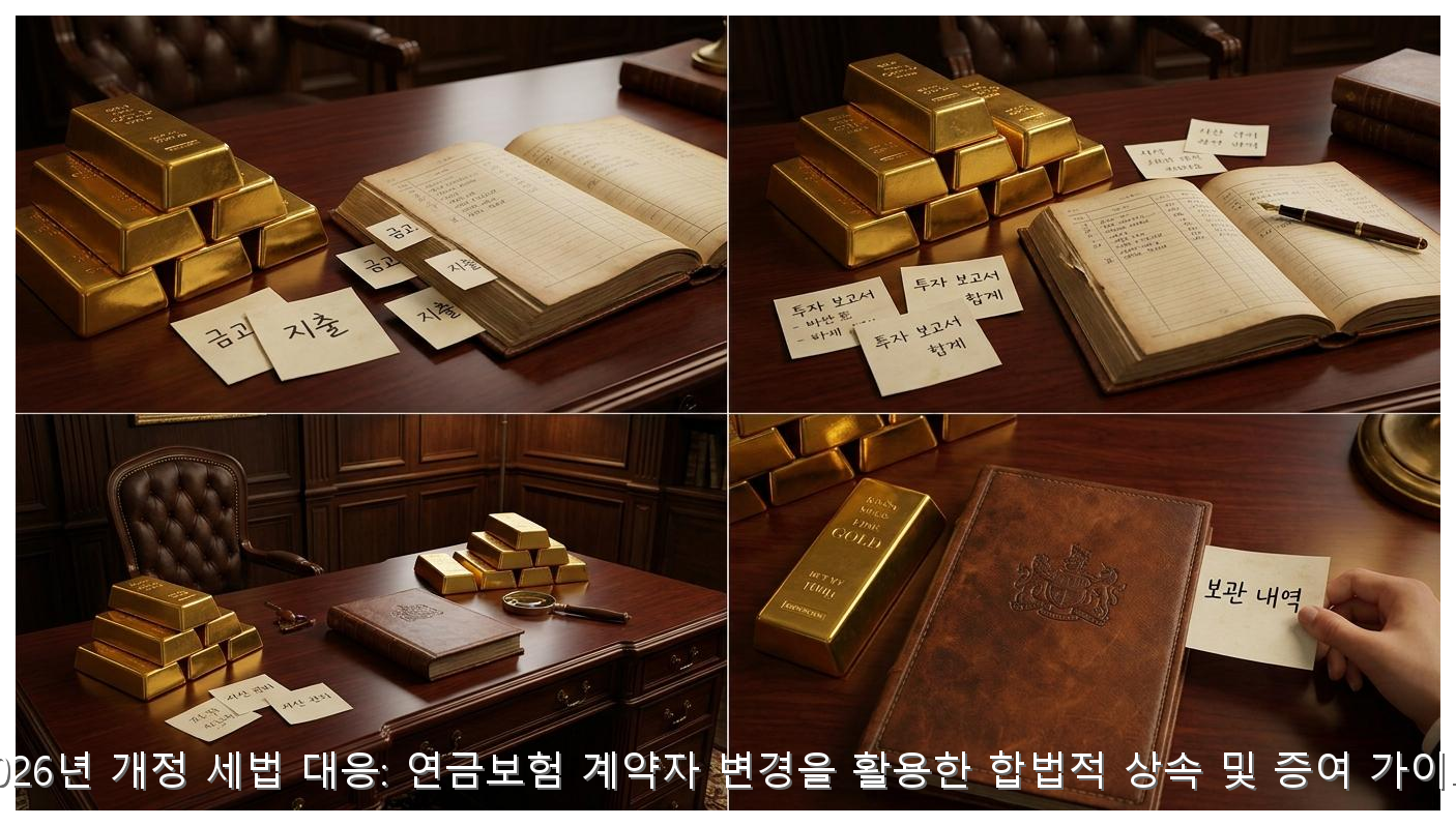 2026 연금보험 상속세 0원 전략 핵심 안내 및 분석 인포그래픽 (7)