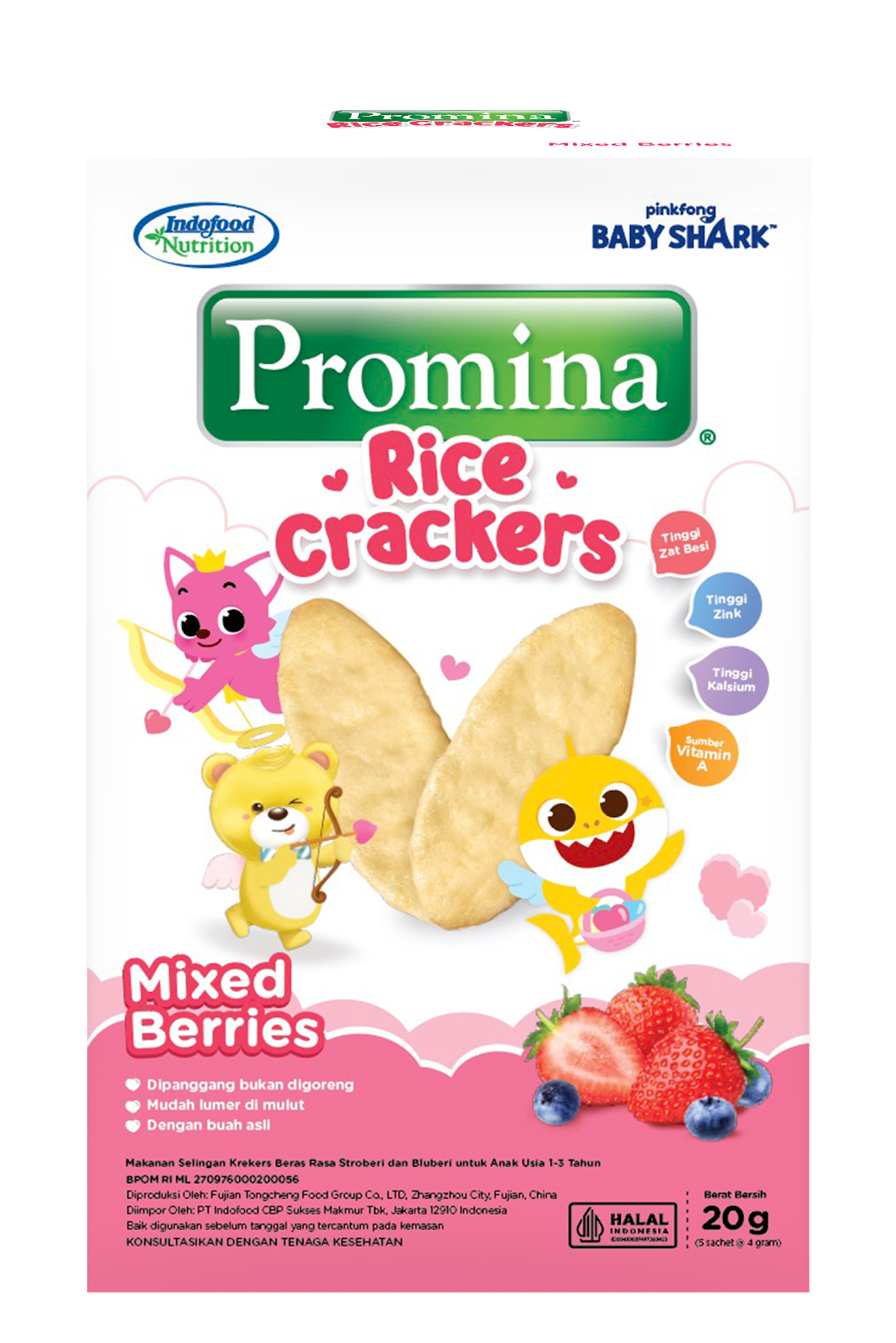 Promina Rice Crackers MIxed Berries