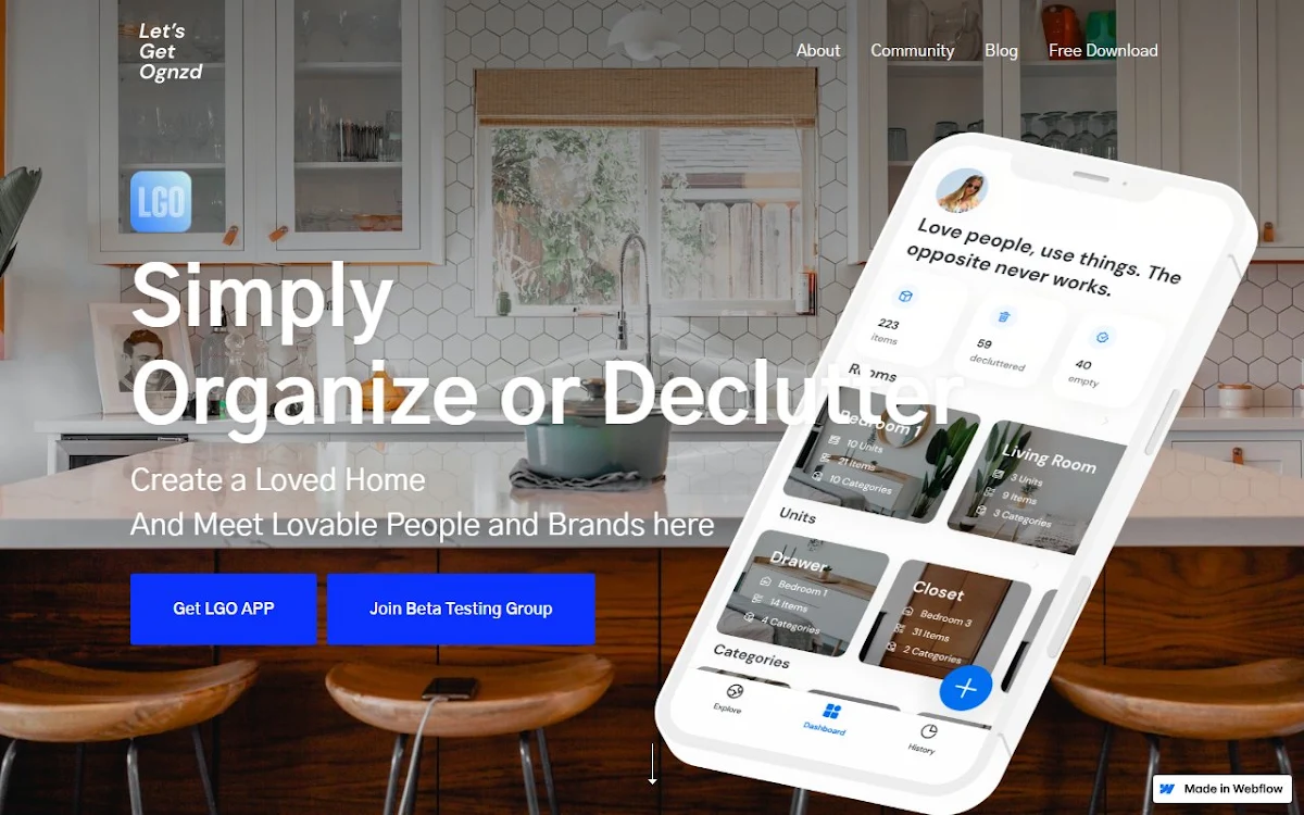 Captura de Let's Get Organized