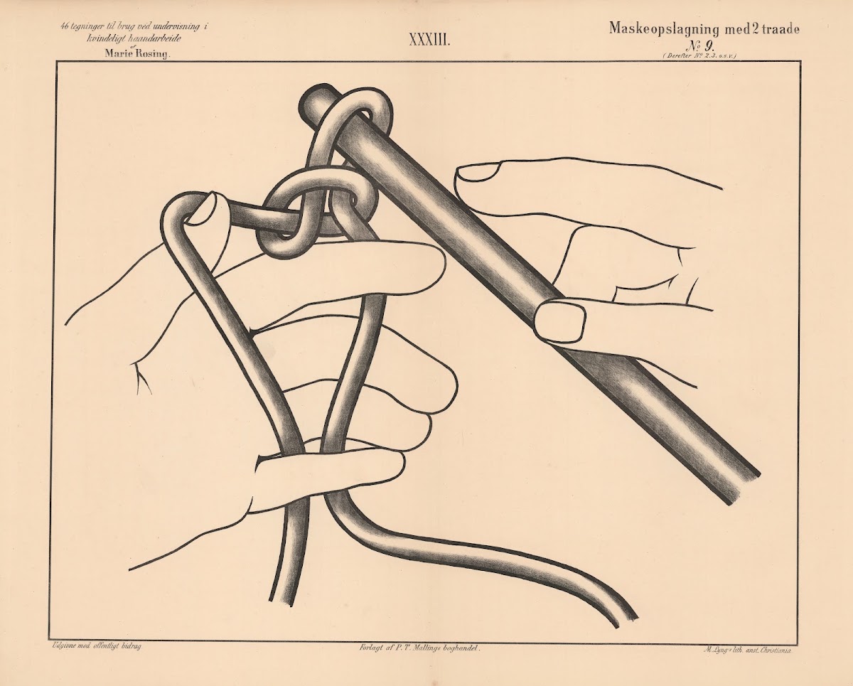 Maskeopslagning med 2 traade No9 1883